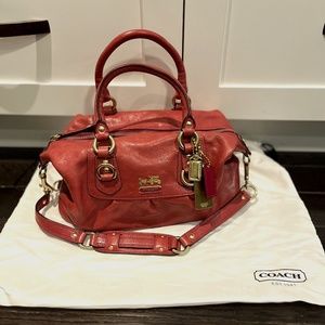 Coach Madison Sabrina Leather Purse Satchel - Serial No. J0871-12937